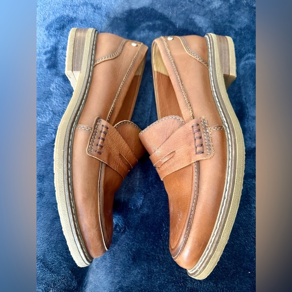 PIKOLINOS Tan Leather Loafers Size 38 US 7.5-8 - Picture 4 of 9